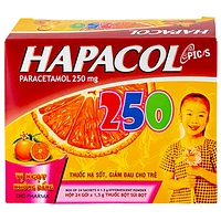Hapacol 250mg giảm đau, hạ sốt hộp 24 gói