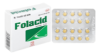 Folacid Pharmedic điều trị thiếu máu nguyên hồng cầu khổng lồ (Hộp 4 vỉ x 20 viên)