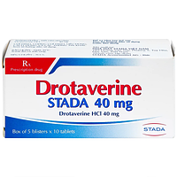 Drotaverine 40mg điều trị co thắt dạ dày, ruột, hội chứng ruột kích thích (hộp 50 viên)