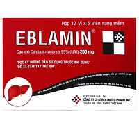 Thuốc Eblamin Korea United hỗ trợ điều trị viêm gan, xơ gan (12 vỉ x 5 viên)