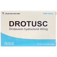  Drotusc 40mg chống co thắt cơ trơn đường tiêu hóa (hộp 100 viên)