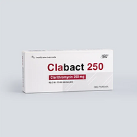 Clabact 250mg điều trị nhiễm khuẩn đường hô hấp (2 vỉ x 10 viên)