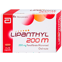Viên nang cứng Lipanthyl 200mg Abbott hỗ trợ chế độ ăn kiêng trong việc điều trị tăng triglyceride (2 vỉ x 15 viên)