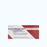 Thuốc Exforge HCT 5mg/160mg/12.5mg Novartis điều trị tăng huyết áp vô căn (4 vỉ x 7 viên)