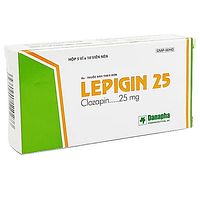 Lepigin 25mg Danapha điều trị bệnh tâm thần phân liệt mãn tính (50 viên)