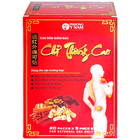 Cao dán giảm đau Chỉ Thống Cao dùng trong đau cổ, đau mỏi vai gáy, đau lưng (20 gói x 5 miếng)