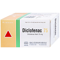 Thuốc Diclofenac 75 Uphace điều trị dài ngày viêm khớp mạn, thoái hóa khớp (10 vỉ x 10 viên)