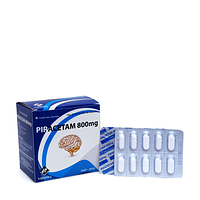 Piracetam 800mg Vidipha điều trị chóng mặt, suy giảm trí nhớ hộp 10 vỉ x 10 viên