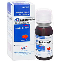 Dung dịch uống A.T Desloratadin 2.5mg An Thiên hỗ trợ giảm tình trạng viêm mũi dị ứng, ngứa ngáy, nổi mề đay mạn tính (60ml)