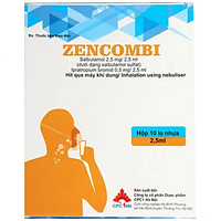 Zencombi chỉ định để kiểm soát co thắt phế quản hộp 10 lọ x 2.5ml