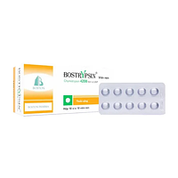 Bostrypsin 4200IU điều trị phù nề sau chấn thương hoặc sau phẫu thuật hộp 10 vỉ x 10 viên
