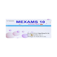 Mexams 10mg chỉ định trong dự phòng và điều trị bệnh hen mạn tính hộp 3 vỉ x 10 viên
