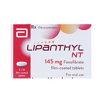 Thuốc Lipanthyl NT 145mg Abbott giúp hạ cholesterol trong máu và ngăn ngừa tiến triển bệnh võng mạc do đái tháo đường (3 vỉ x 10 viên)