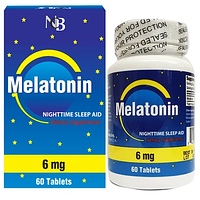 Nu-Health Melatonin 6mg Hỗ Trợ Giấc Ngủ (Hộp 60 Viên)