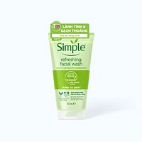 SRM Simple Refreshing Facial Wash giúp làm sạch da mặt, loại bỏ bụi bẩn (Tuýp 150ml)