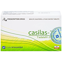 Casilas-20 Davipharm điều trị rối loạn cương dương hộp 2 vỉ x 2 viên