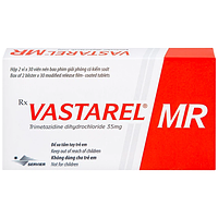 Vastarel MR 35mg điều trị đau thắt ngực hộp 60 viên nén