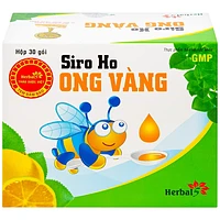 Thảo Dược Việt Ong vàng siro ho cho trẻ em từ 2 tuổi hộp 30 gói x 5ml