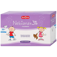 Dung dịch muối ưu trương nhỏ mũi Buona Nebianax 3% làm loãng dịch nhầy ở mũi (20 ống)