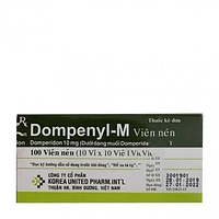 Viên nén Dompenyl-M buồn nôn, chán ăn, đầy bụng, khó tiêu, ợ nóng (10 vỉ x 10 viên)