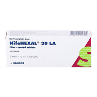 Nifehexal LA 30mg điều trị huyết áp hộp 30 viên nén