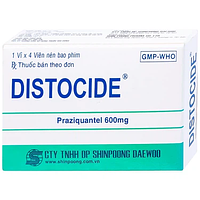 Thuốc Distocide Shinpoong Daewoo điều trị sán máng, sán lá gan nhỏ (1 vỉ x 4 viên)