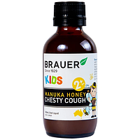 Brauer Kids Manuka Honey Chesty Cough giảm ho có đờm cho trẻ chai 100ml