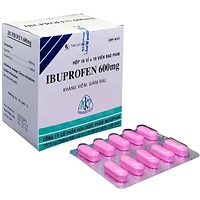IBUPROFEN 600MG Giảm đau, hạ sốt, cảm cúm (hộp 100 viên)