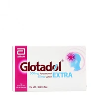 Glotadol Extra Glomed giảm cơn đau nặng, hạ sốt nhanh chóng (hộp 100 viên)