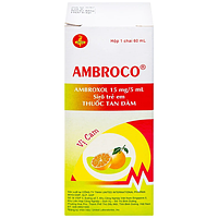 Ambroco siro hỗ trợ tan đàm cho trẻ chai 60ml