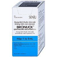 Thuốc nhỏ mắt Bronuck Senju Pharm điều trị viêm bờ mi, viêm kết mạc, viêm củng mạc (5ml)