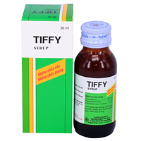 TIFFY điều trị nghẹt mũi, hạ sốt  ( chai 30ml ) dạng siro