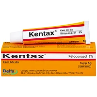 Kem thoa Kentax Detapharm trị lang ben, lác, lác biếng, nấm kẽ (5g)