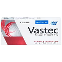 Vastec 20mg điều trị đau thắt ngực hộp 60 viên nén
