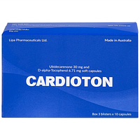 Cardioton điều trị huyết áp và thiếu máu cơ tim hộp 30 viên nén