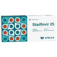 Sản phẩm Stadfovir 25 Stella Pharm dùng để điều trị viêm gan B mạn tính (3 vỉ x 10 viên)