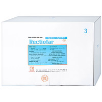 Sản phẩm điều trị táo bón Rectiofar Pharmedic dạng dung dịch (50 túi x 1 ống bơm 3ml)