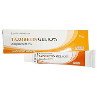 Sản phẩm bôi ngoài da Tazoretin Gel 0.3% Medisun dùng để điều trị mụn trứng cá (10g)