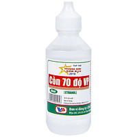 Cồn trắng 70 độ Vĩnh Phúc 60ml dùng để sát trùng vết thương.