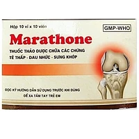 Marathone Foripharm thuốc điều trị các triệu chứng tê thấp, đau nhức, và sưng khớp (10 vỉ x 10 viên)