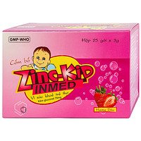 Cốm bổ Zinc-Kid Inmed Nam Hà vị dâu, cung cấp kẽm cho trẻ nhỏ (25 gói x 3g)