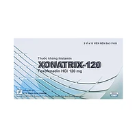 Xonatrix-120 DaviPharm được sử dụng để điều trị các triệu chứng viêm mũi dị ứng theo mùa (3 vỉ x 10 viên)