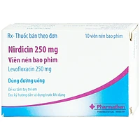 Thuốc Nirdicin 250mg Pharmathen dùng để điều trị viêm phổi, viêm thận - bể thận, viêm tuyến tiền liệt (10 viên)