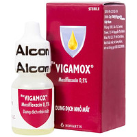 Vigamox Alcon thuốc nhỏ mắt dùng để điều trị viêm kết mạc (5ml)