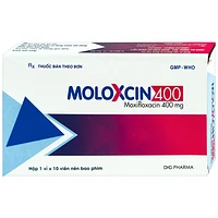 Thuốc Moloxcin 400 DHG dùng để điều trị các bệnh nhiễm khuẩn, viêm phổi (1 vỉ x 10 viên)