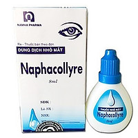 Thuốc nhỏ mắt Naphacollyre Nam Hà (8ml) dùng để điều trị nhiễm khuẩn mắt
