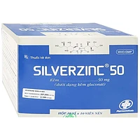 Silverzinc 50 Opv thuốc dùng để phòng ngừa và điều trị tình trạng thiếu kẽm (10 vỉ x 10 viên)