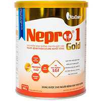 Sữa bột Nepro 1 Gold VitaDairy cho người mắc bệnh thận với ure huyết cao, người bị tiểu đường (400g)