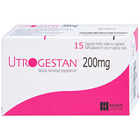 Utrogestan 200mg Besins, thuốc hỗ trợ nội tiết tố dùng trong các bệnh lý liên quan đến sản phụ khoa (15 viên)