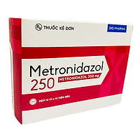 Viên nén Metronidazol 250 của DHG Pharma dùng để điều trị các nhiễm khuẩn (10 vỉ x 10 viên)
